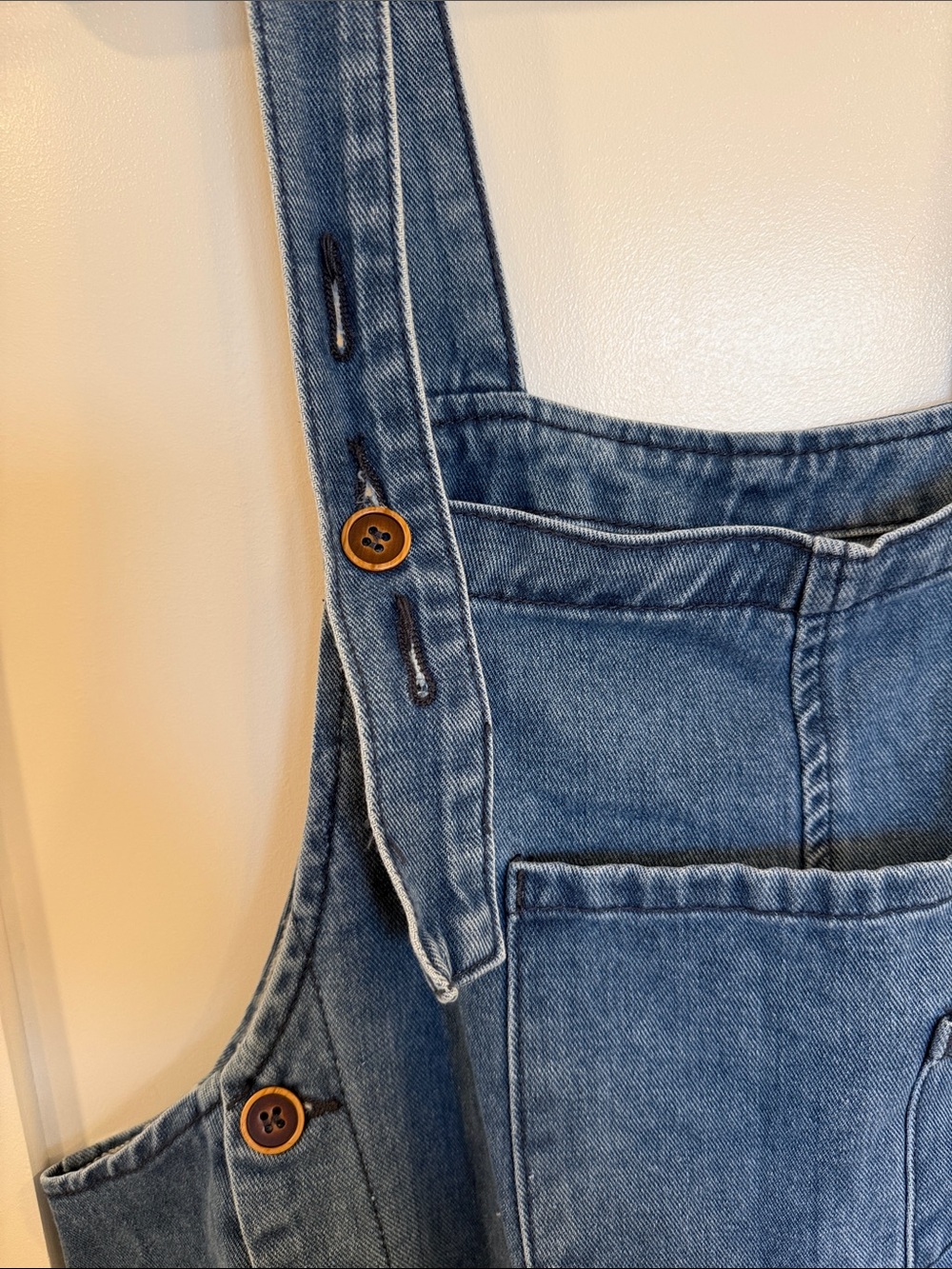 Casual Light Blue Distressed Denim Overalls - Women Jeans - Picture 4 of 9